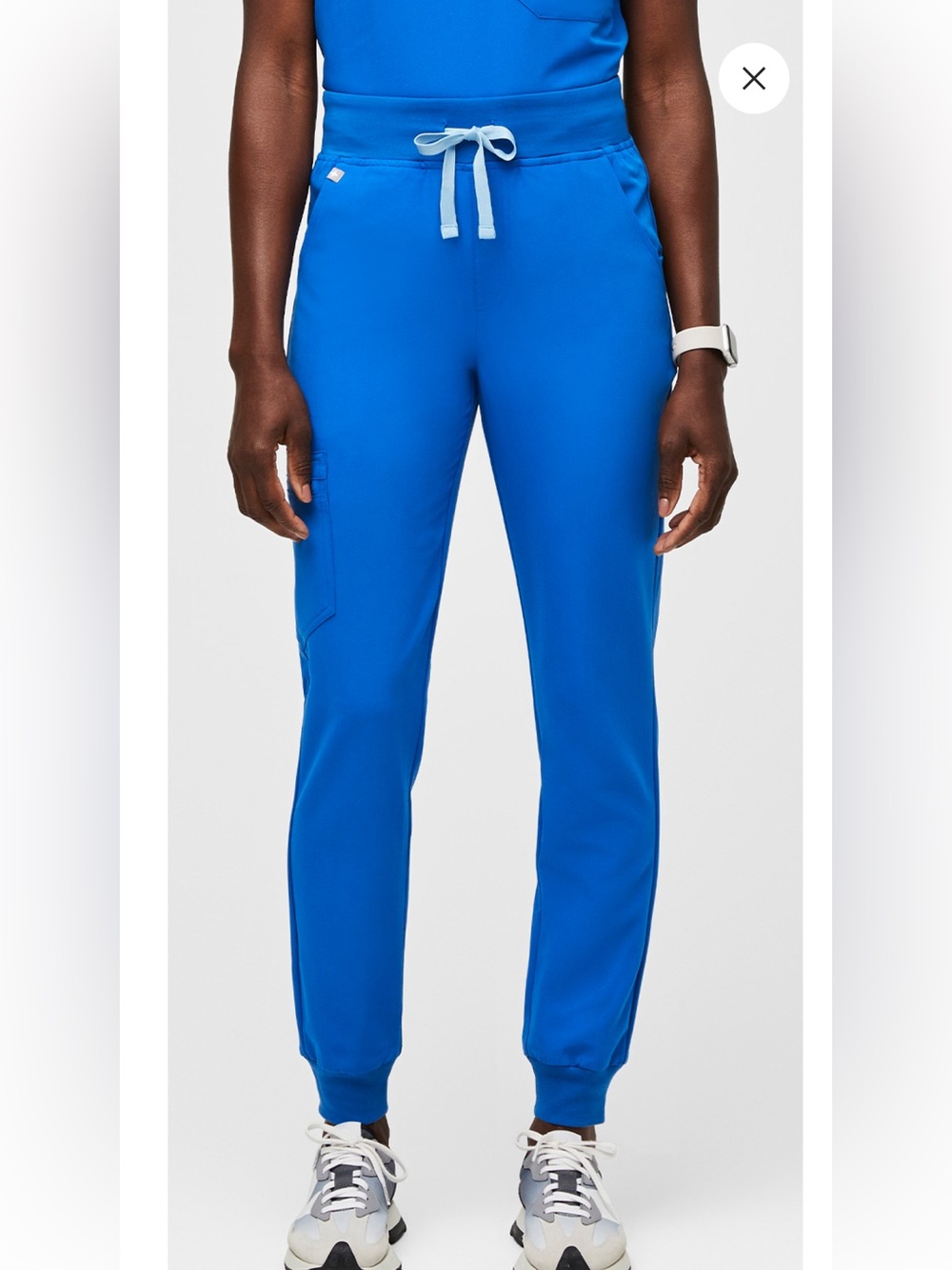 FIGS Zamora High-Rise Jogger Scrub Pant Royal Blue — XS REGULAR